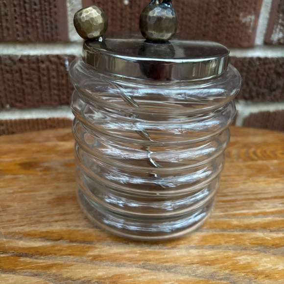 Cracker Barrel Exclusive Glass Pot and metal top Honey with spoon - Picture 8 of 8